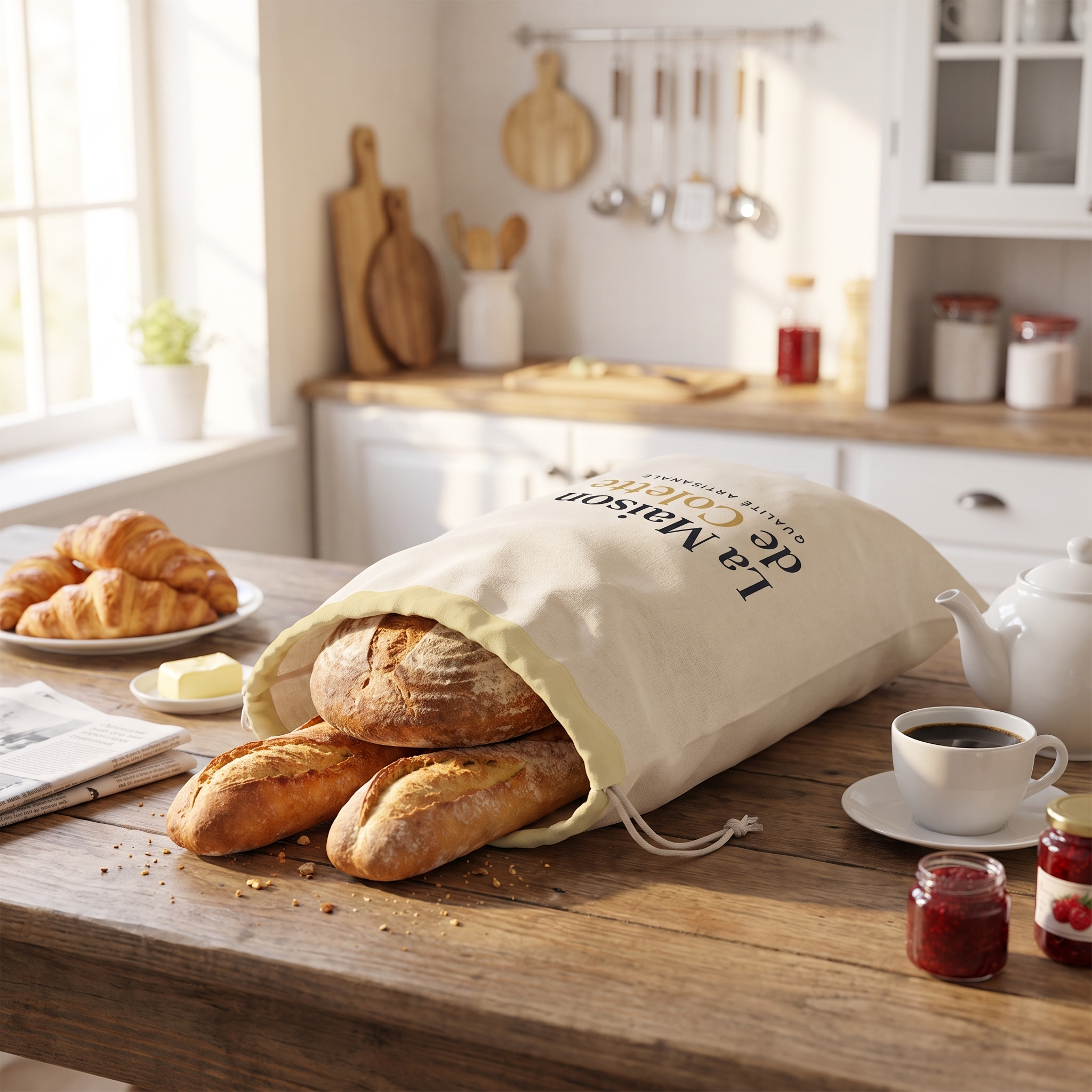 Le Sac Colette (30 x 40 cm) — Votre pain frais après 5 jours
